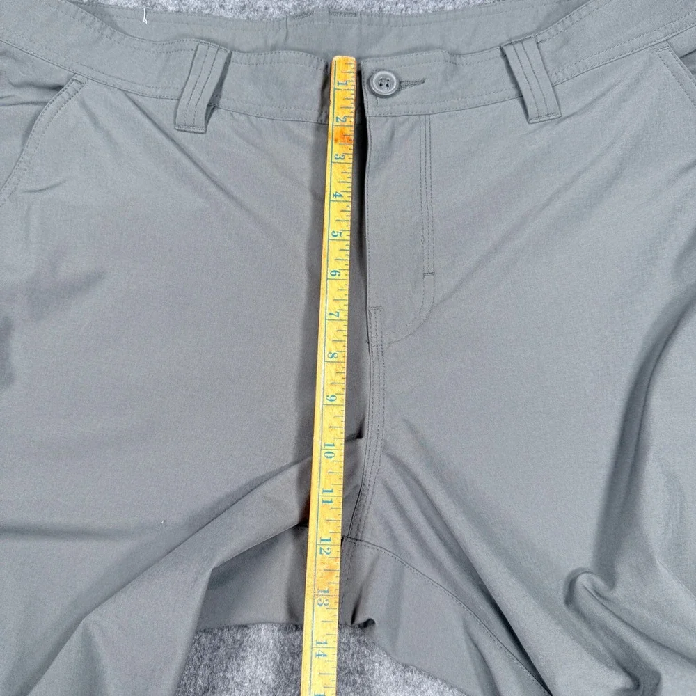 Columbia Mens 40x32 Omni-Shield Gray Straight Leg Hiking Pants AM8655